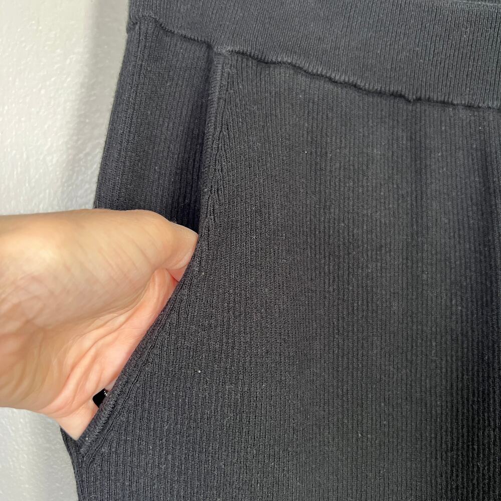 Favorite Daughter Pants Women's Sz M Black Trousers Flare Leg Classic Minimalist - Picture 5 of 12